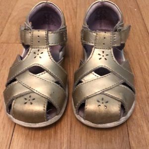 Stride rite gold sandals